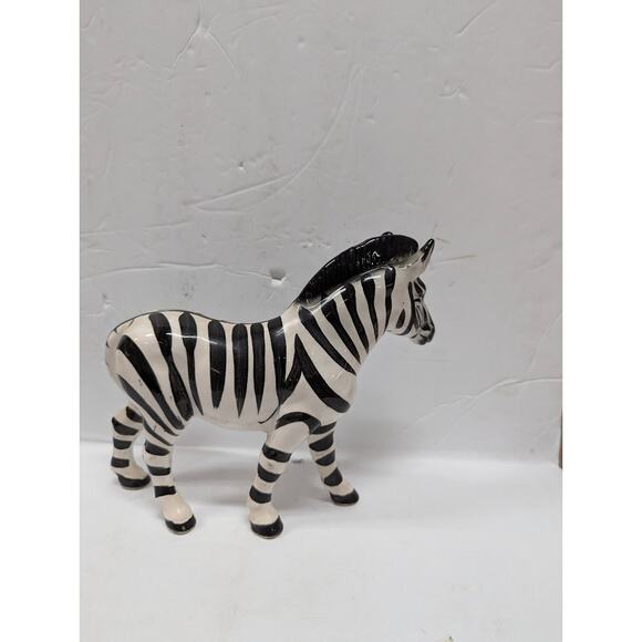 Vintage Ceramic Zebra Figurine Made in Japan Hand Painted 9" collectible NICE - Picture 2 of 8